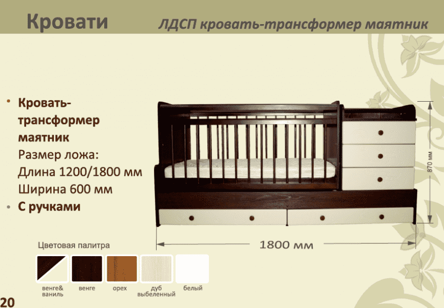 детская лдсп кровать-трансформер маятник во Владикавказе