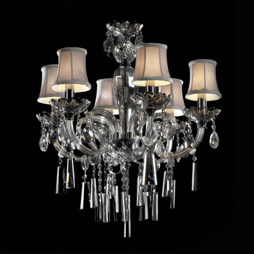 люстра md102743-6a от illuminati прозрачная/бежевая/ хром во Владикавказе