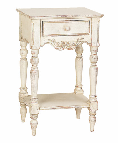 тумбочка прикроватная марсель на резных ножках молочно-белая во Владикавказе
