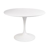 стол eero saarinen style tulip table mdf d100 глянцевый белый во Владикавказе