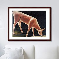 картина: roe deer drinking from a stream, 1901г. во Владикавказе
