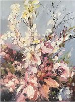 картина маслом красивые цветы 90*120 см. во Владикавказе