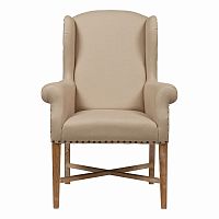 кресло мягкое с ушами french wing chair бежевое во Владикавказе