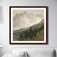 картина: high sierra, mountain scene, 1905г. во Владикавказе