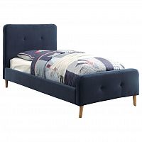 кровать button tufted flannelette navy 120х200 во Владикавказе