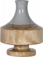 ваза настольная rustic chic vase grey wood во Владикавказе