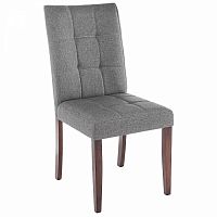 стул деревянный madina dark walnut / fabric grey во Владикавказе