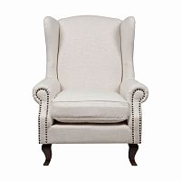 кресло мягкое с ушами белое collins wingback chair во Владикавказе