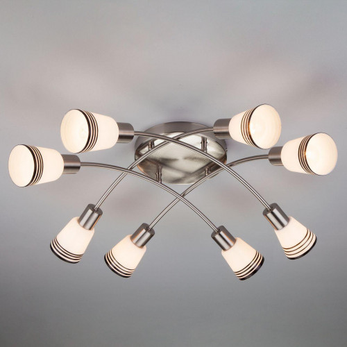 потолочная люстра eurosvet jenna 30131/8 сатин-никель во Владикавказе