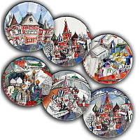 сет тарелки московия dream (6 шт.) во Владикавказе