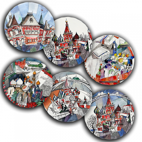 сет тарелки московия dream (6 шт.) во Владикавказе