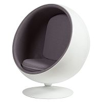 кресло eero ball chair серое во Владикавказе