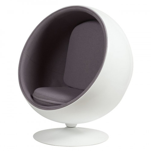 кресло eero ball chair серое во Владикавказе