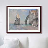 картина: the rock needle and the porte d'aval, 1885г. во Владикавказе