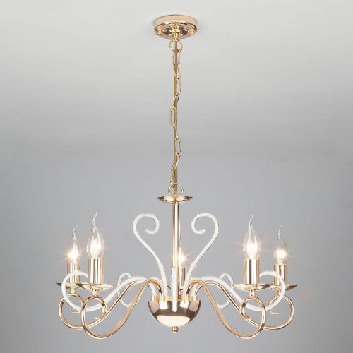 подвесная люстра eurosvet silva 60090/5 золото во Владикавказе