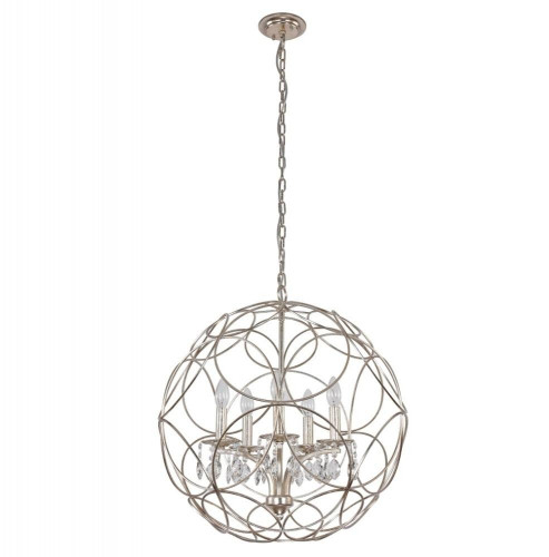 подвесная люстра crystal lux aria sp5 silver во Владикавказе