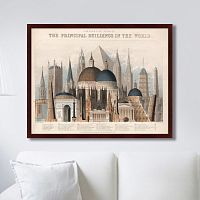 картина: comparative view of the principal buildings in the world, 1850г. во Владикавказе