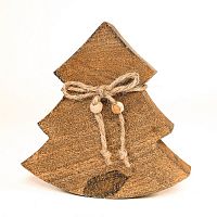 украшение новогоднее ель деревянная wooden tree, 15х14х2,5 см во Владикавказе