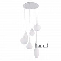 подвесная люстра ideal lux soft sp6 bianco во Владикавказе