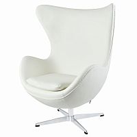 кресло egg chair by arne jacobsen белое во Владикавказе