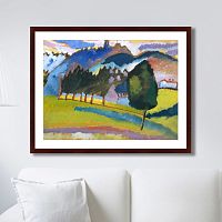 картина: landscape with rolling hills, 1910г. во Владикавказе