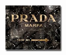 постер prada mafia на чёрном в золотом a3 во Владикавказе