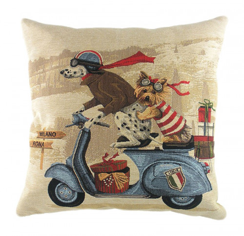 подушка с картинкой scooter dogs blue во Владикавказе