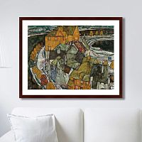 картина: crescent of houses ii (island_town), 1915г. во Владикавказе