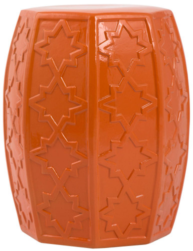 керамический столик-табурет garden stool оранжевый во Владикавказе
