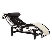 Шезлонг Chaise Longue LC4 черно-белый