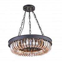 люстра terra black amber d50 черная, стекло янтарного цвета во Владикавказе