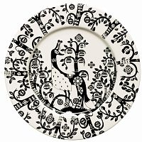 тарелка taika черно-белая во Владикавказе