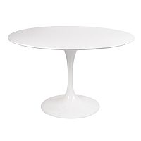 стол eero saarinen style tulip table mdf d110 глянцевый белый во Владикавказе