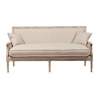 диван auguste salon bench with burlap прямой бежевый во Владикавказе