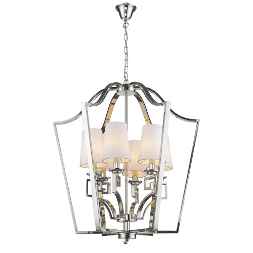 люстра presidential 6 от delight collection белая/никель во Владикавказе