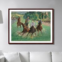 картина: at the races, 1865г. во Владикавказе