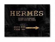 постер hermes без рамки, черный, а4 во Владикавказе