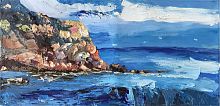 картина маслом утес у моря во Владикавказе