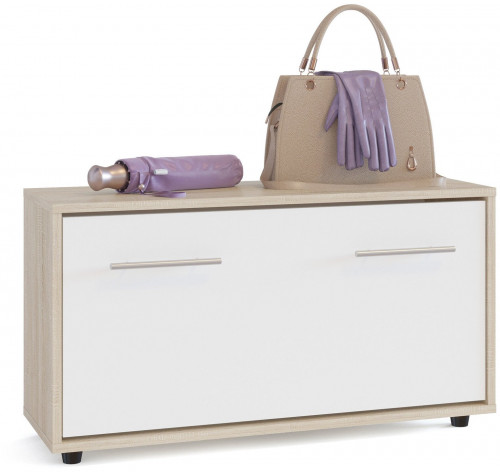 тумба для обуви стп-3, цвет дуб сонома/белый во Владикавказе