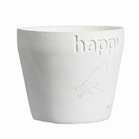 цветочный горшок happy белый во Владикавказе