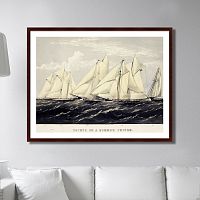 картина: yachts on a summer cruise, 1871г. во Владикавказе