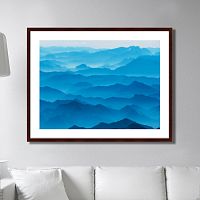 картина: mountain silhouettes in the brandenburg alps, austria во Владикавказе