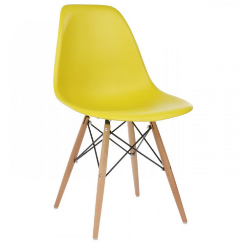 стул деревянный eames pc-015 yellow во Владикавказе