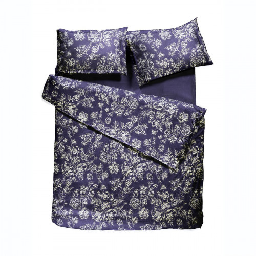 комплект постельного белья decoflux сатин евро peony indigo во Владикавказе