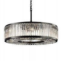 люстра welles round d70 черная, прозрачное стеко во Владикавказе