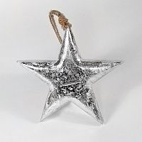 игрушка на елку звезда серебряная snow star, 15х15х2,5 см во Владикавказе