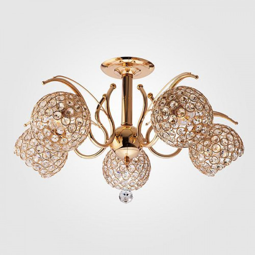 потолочная люстра eurosvet 7777/5 золото во Владикавказе