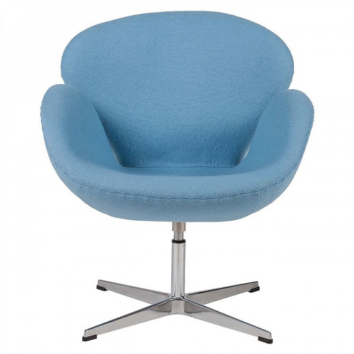 кресло swan chair шерсть голубое во Владикавказе