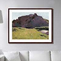 картина: the rocky slope, 1875г. во Владикавказе