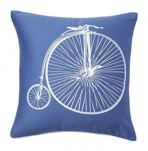 подушка с ретро-велосипедом retro bicycle blue во Владикавказе